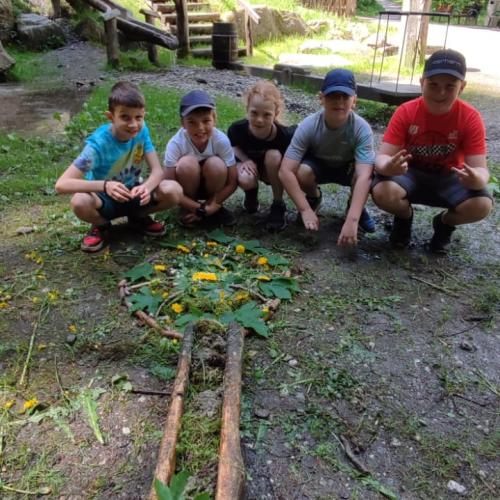 Naturmandalas im Wald